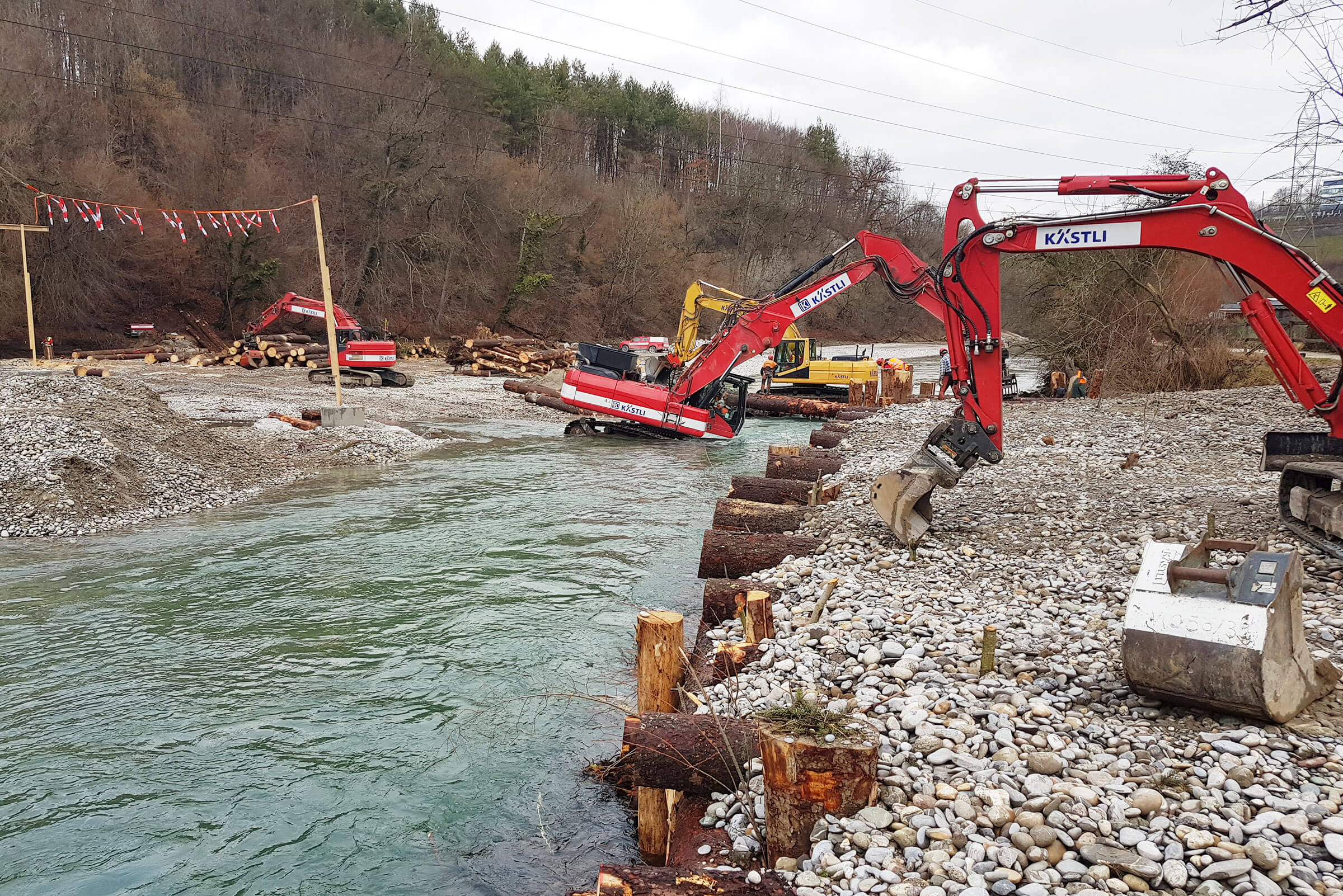 Uferschutz Aare Löchligut, Bern | Kästli Bau AG | Einfach Und ...